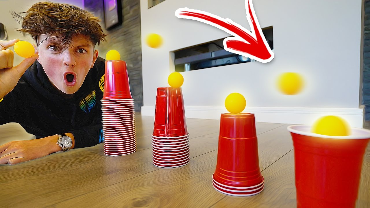 INSANE PING PONG TRICK SHOTS!! (IMPOSSIBLE CHALLENGE)