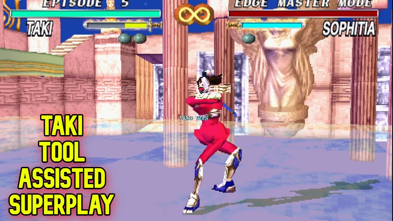 【TAS】Soul Edge - Edge Master Mode - Taki [PS1]