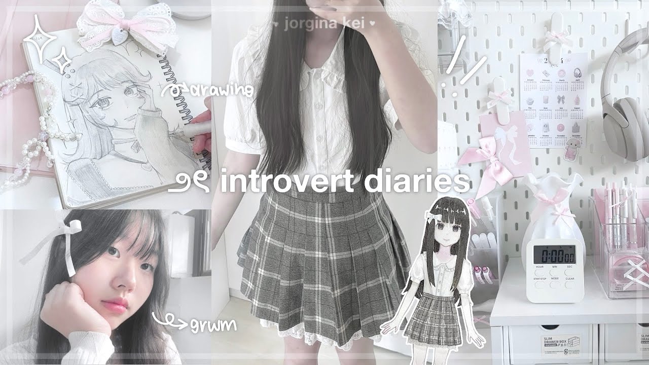 ДНЕВНИКИ ИНТРОВЕРТА, серия 1 🎀☁️ | рисование, утренняя рутина, макияж grwm, переезд, осмотр гарде...