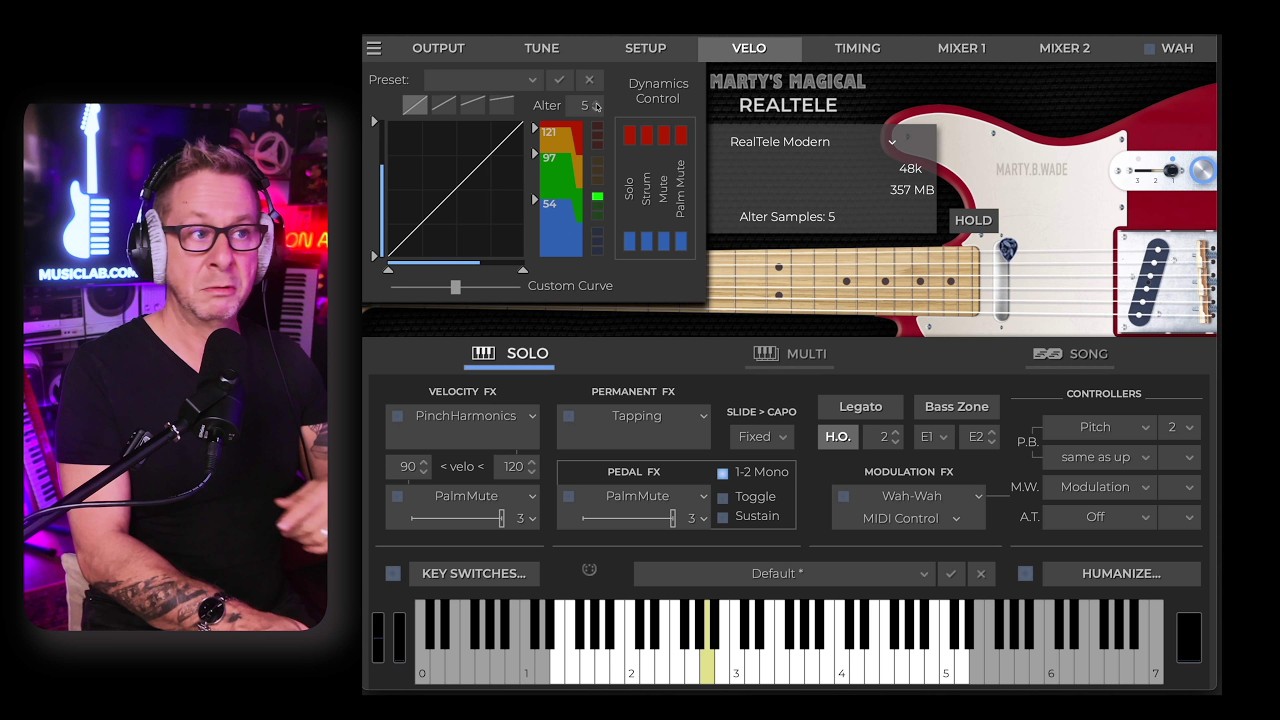 Velo Panel walkthrough. See how Hard and Soft reshape a part in a real session