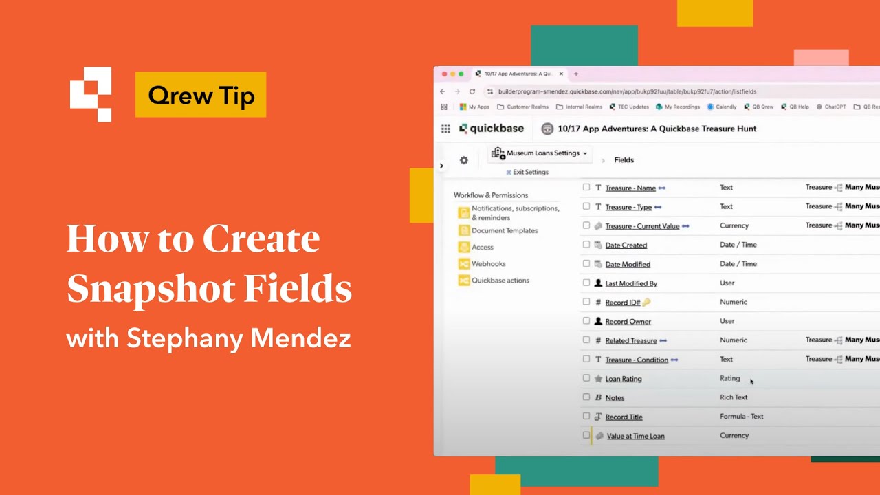 How to Create Snapshot Fields | Qrew Tip