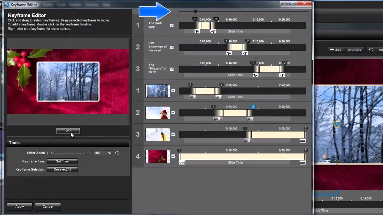 Using the Keyframe Editor in ProShow Producer