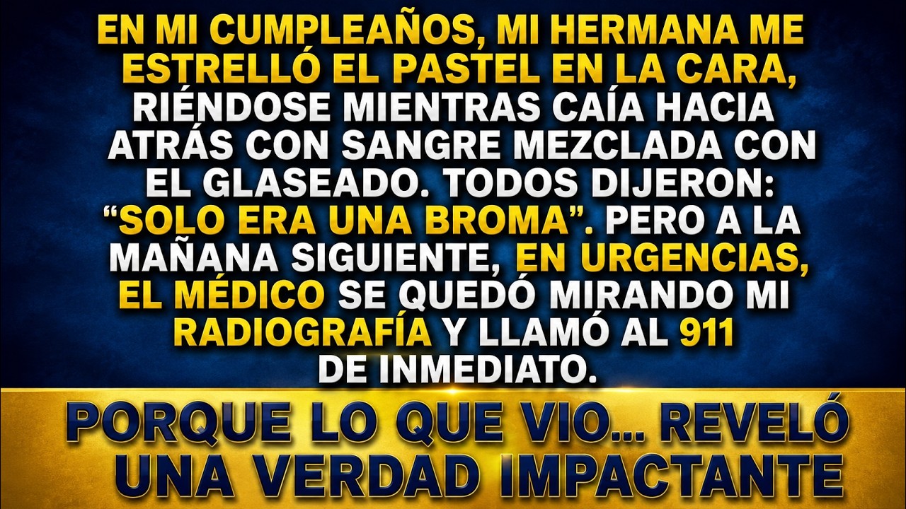 Mi Hermana Me Estampó La Tarta En La Cara Y Se Rio… Pero El Médico De Urgencias