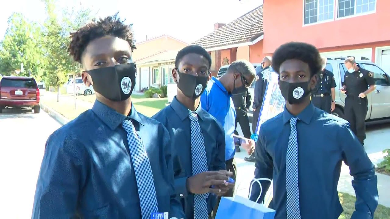 14-Year-Old Triplets Make COVID-19 Safety Kits for Homeless