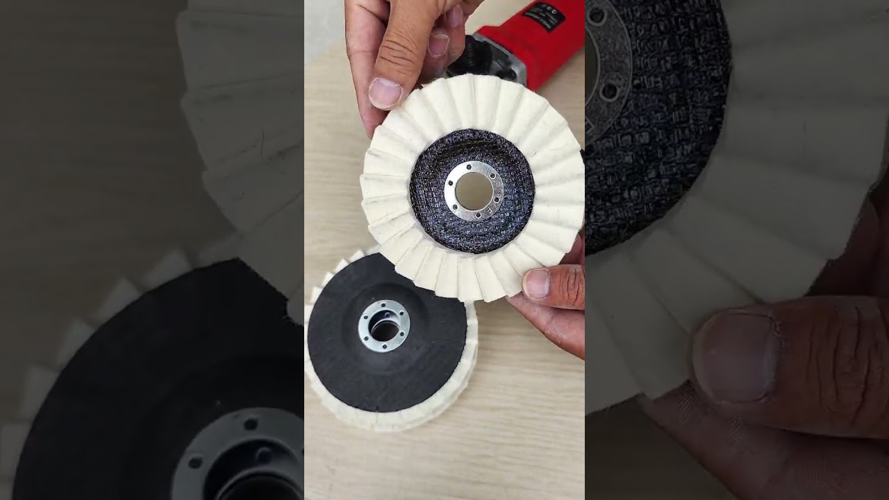 Versatile wool polishing wheel for wood, stone, metal & more! 