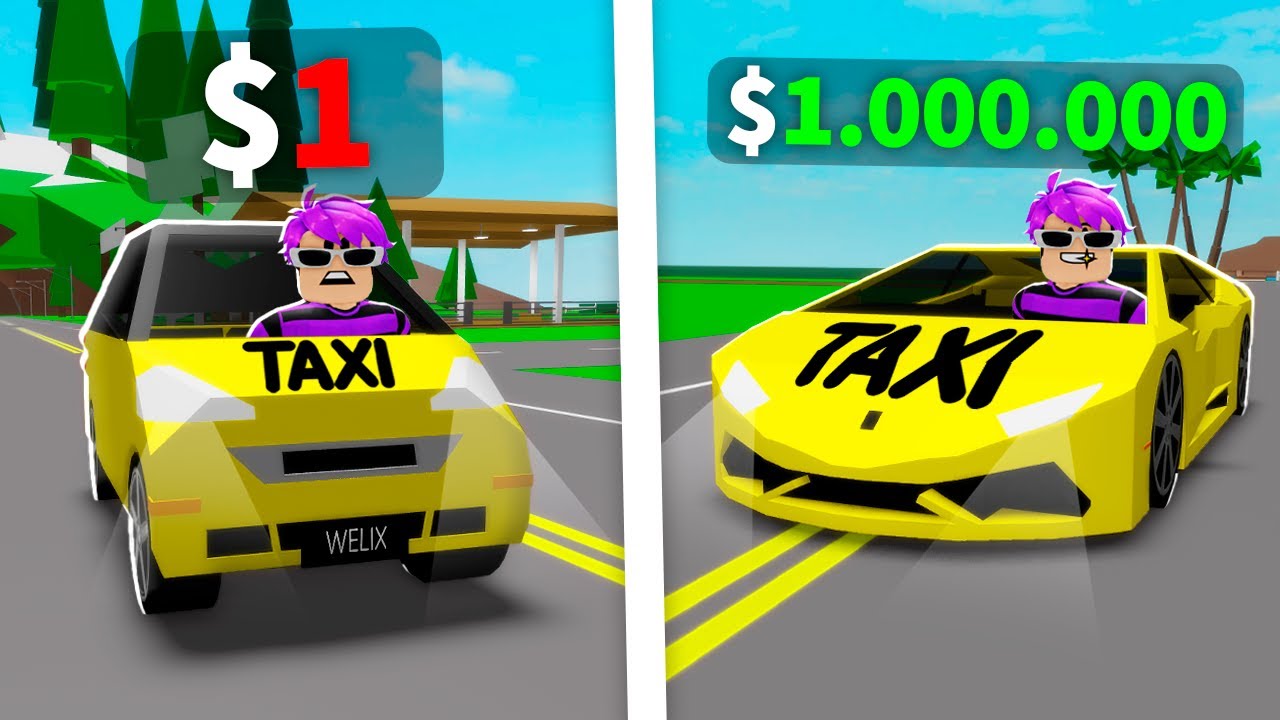 TAXI DE $1 vs TAXI DE $1.000.000 no BROOKHAVEN