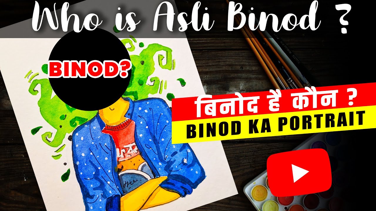 BINOD ka portrait || Who is Trending Binod? || Drawing real Binod