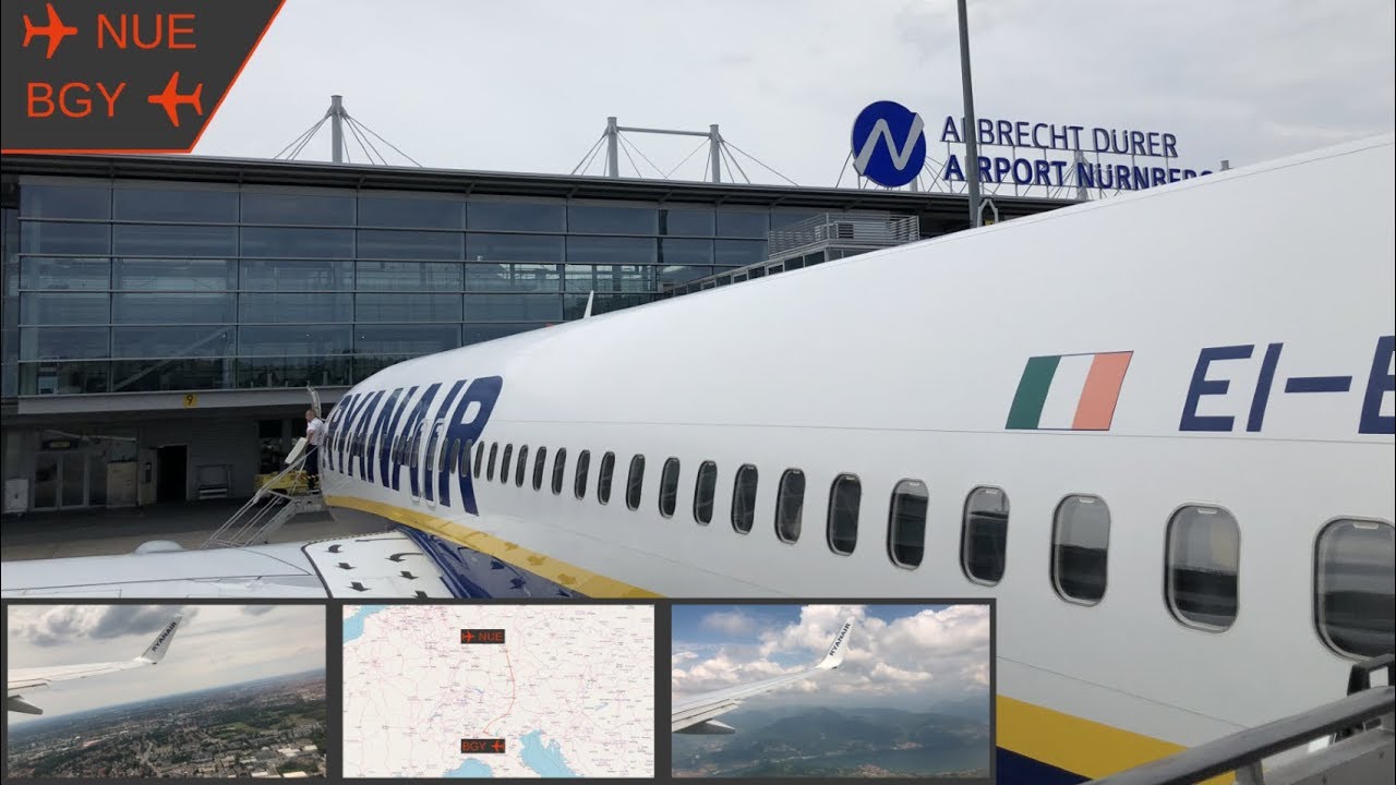 TRIP REPORT | Nuremberg to Milan Bergamo | Ryanair | NUE - BGY | FR5506 | FLIGHT REPORT