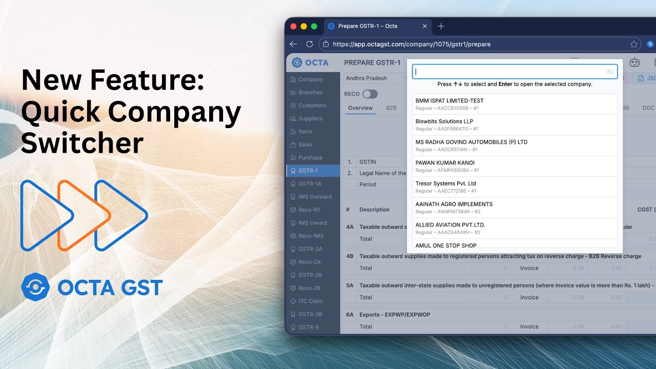 New Feature: Quick Company Switcher