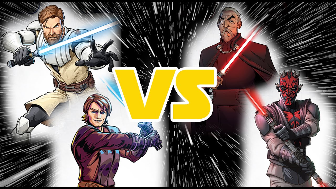 Star Wars Shatterpoint Battlereport - Anakin & Obi vs Maul & Dooku