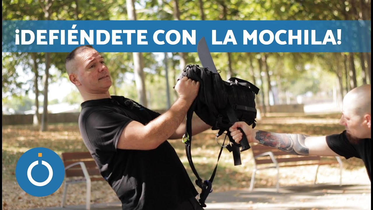 DEFENSA PERSONAL Krav Maga Para PRINCIPIANTES 🎒💫 Defensa Personal ante Machete con Mochila