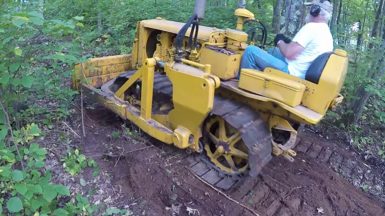 Caterpillar D2 #5U-4399 Cutting a Trail Through the Woods