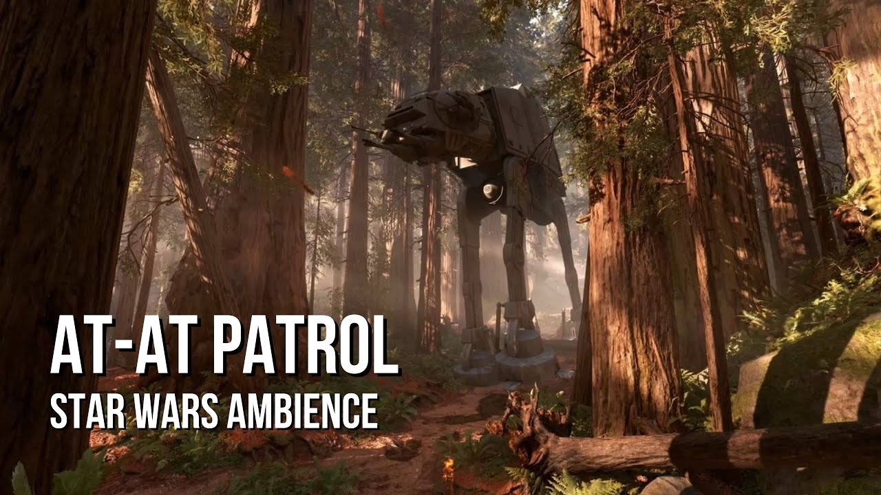 AT-AT Patrol | Star Wars Ambience | Endor Nature, AT-AT Walking Sounds, No Music