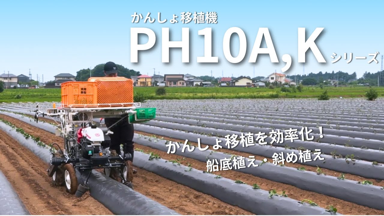 かんしょ移植機 PH10A,Kシリーズ 作業動画