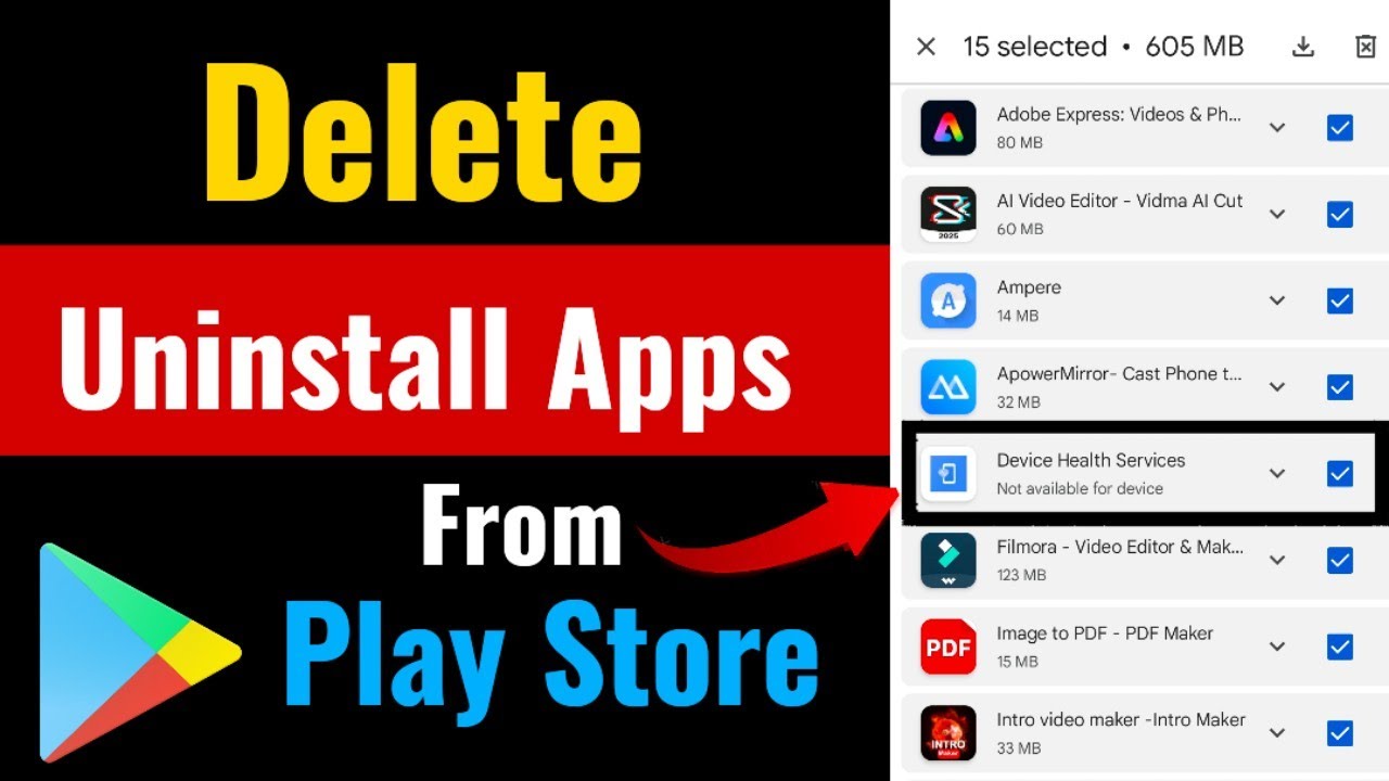 How to delete uninstall apps from play store | Play store se uninstall app kaise delete karen