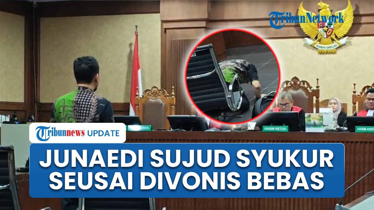 Junaedi Saibih Divonis Bebas dalam Kasus Suap Hakim Migor, Langsung Sujud Syukur di Ruang Sidang