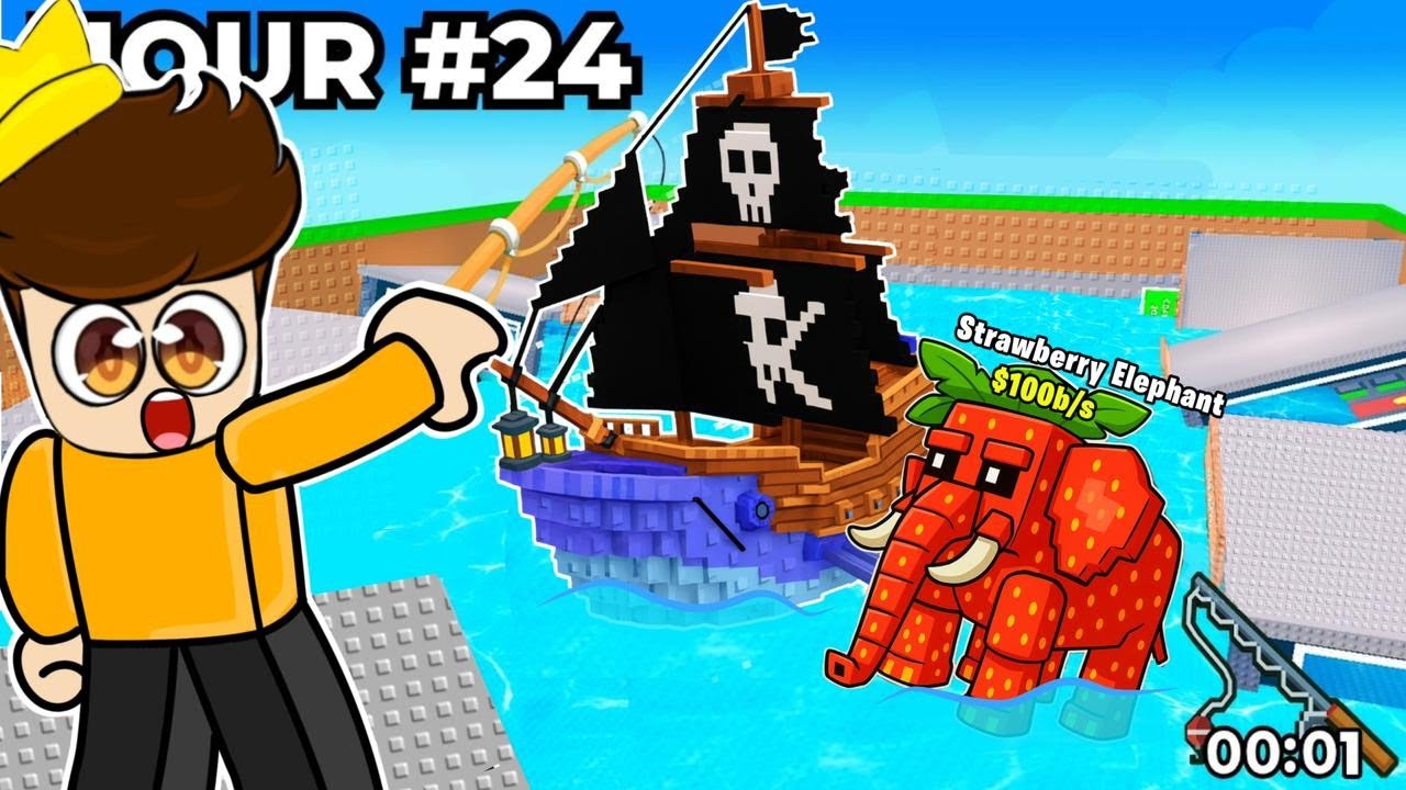 I Spent 24 Hours FISHING EVERY BRAINROT and BROKE Steal a Brainrot!