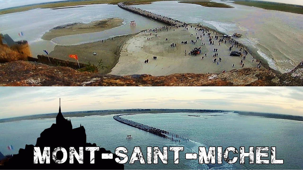 Subida de la marea en el Mont-Saint-Michel, Francia (time-lapse)