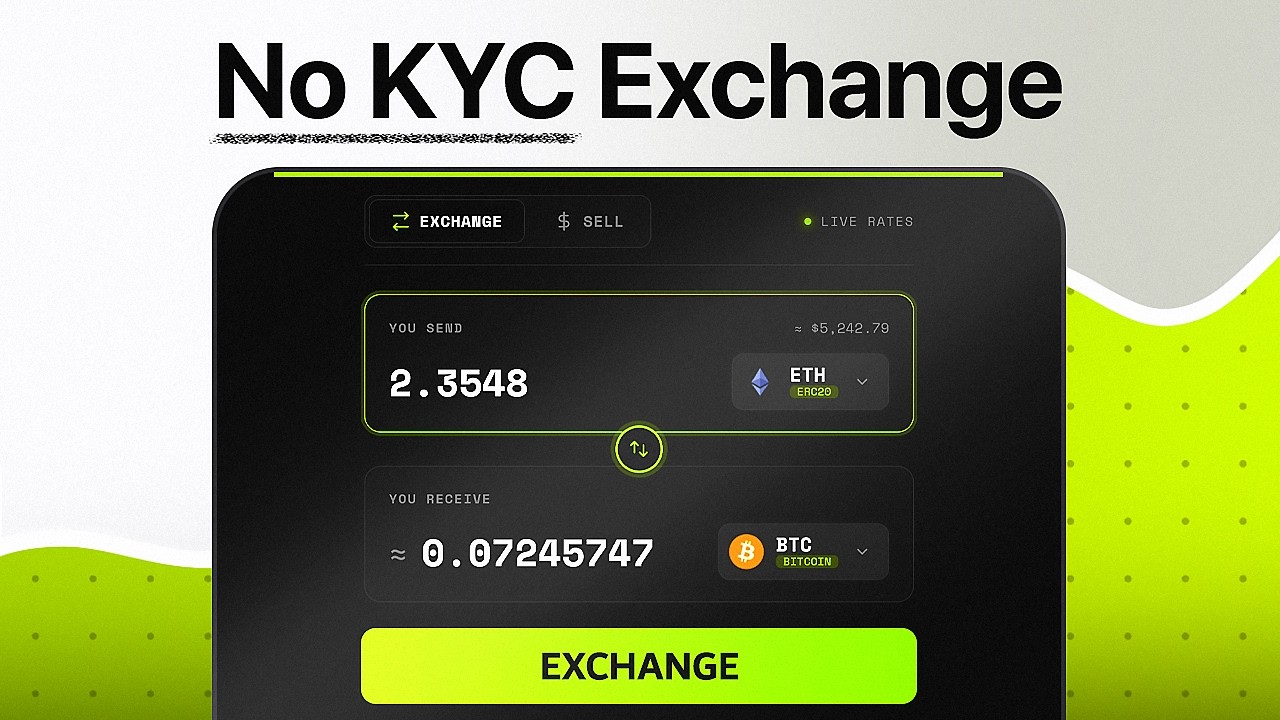 How to Swap Crypto Without KYC (ETH to BTC) | Non-Custodial Exchange