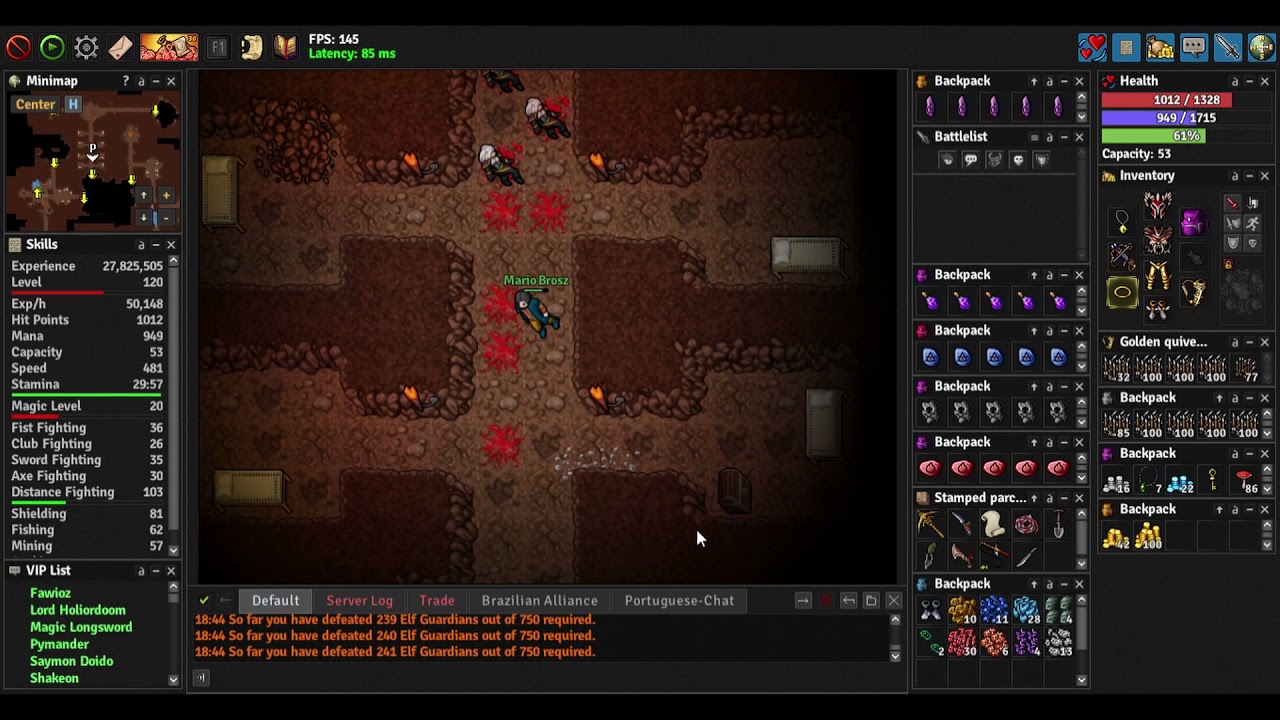 Medivia - Task Elf Guardian / Elf Arcanist