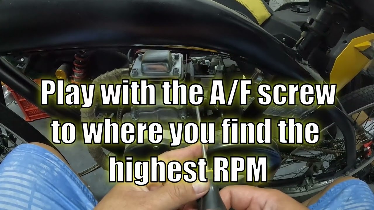 4 Stroke Motorized Bike Carburetor Tuning