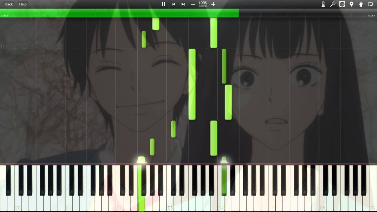 [Synthesia] Kimi ni todoke (Slow Version) (Opening) [Kimi ni Todoke]
