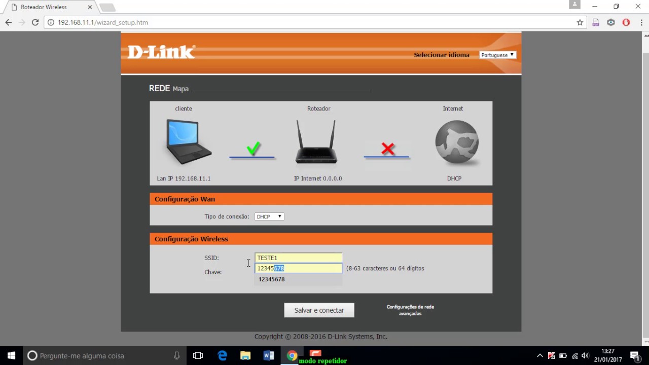 Configurar DIR-611, DIR - 615 ou DIR-610 como repetidor sem fio pelo Computador, Tablet ou celular