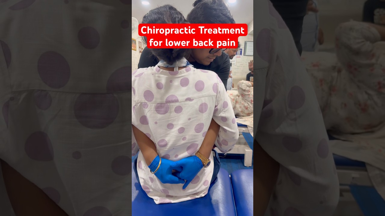 Chiropractic Treatment for lower back pain.