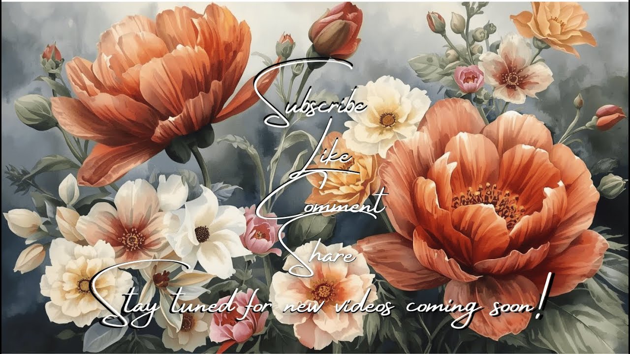 LuxTV Art 2 Hr Boho Autumn Fall Florals Watercolor Background Screensaver Wallpaper