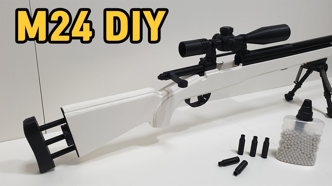 КАК СДЕЛАТЬ ОРУЖЕЙШУЮ ОБОЛОЧКУ: DIY M24 AIRSOFT