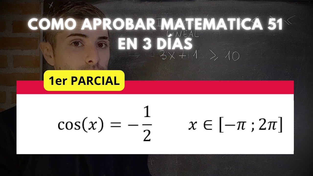 25. ECUACION TRIGONOMETRICA - 1er Parcial. MATEMATICA 51. CBC