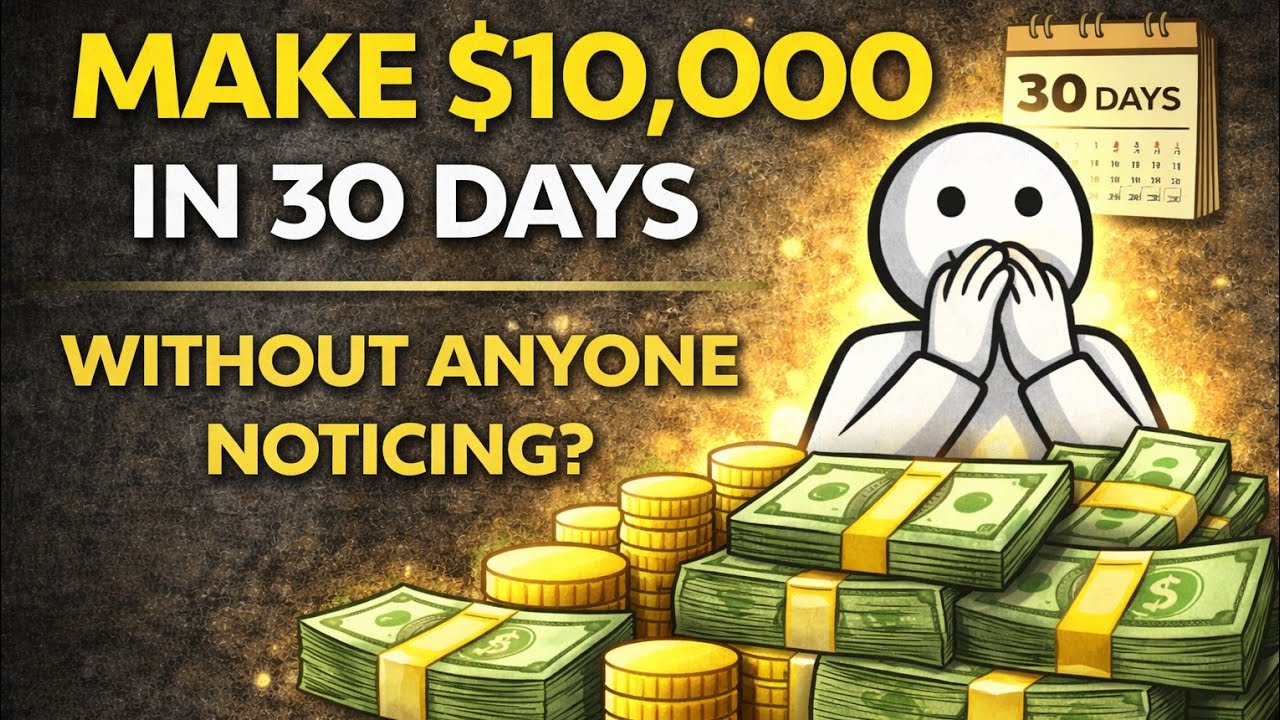 Make $10,000 in 30 DAYS Without Anyone Noticing?