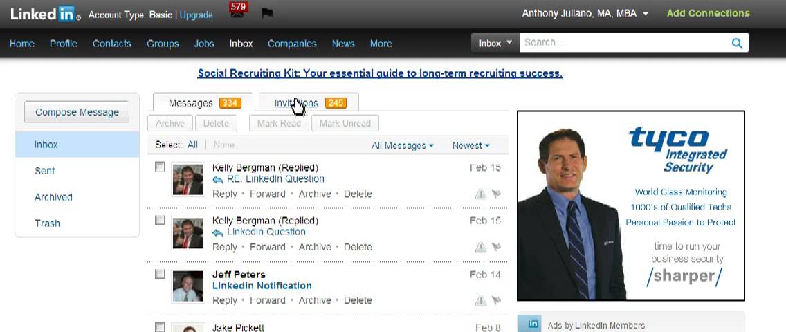 LinkedIn connection requests - how do you know what you've sent and what's been accepted?