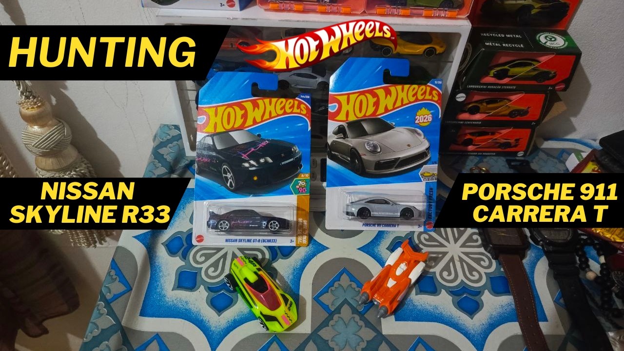 HUNTING HOTWHEELS!! Porsche 911 Carerra T & Nissan Skyline R33 #hotwheelsindonesia #hotwheels