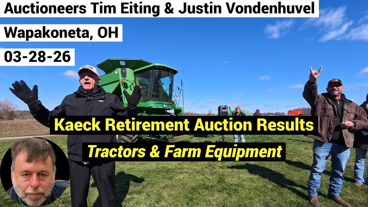 Auction Results - IH  5888 | 1586 | 986 Tractors - JD 9500 Combine- Farm Equipment - 03-28-26