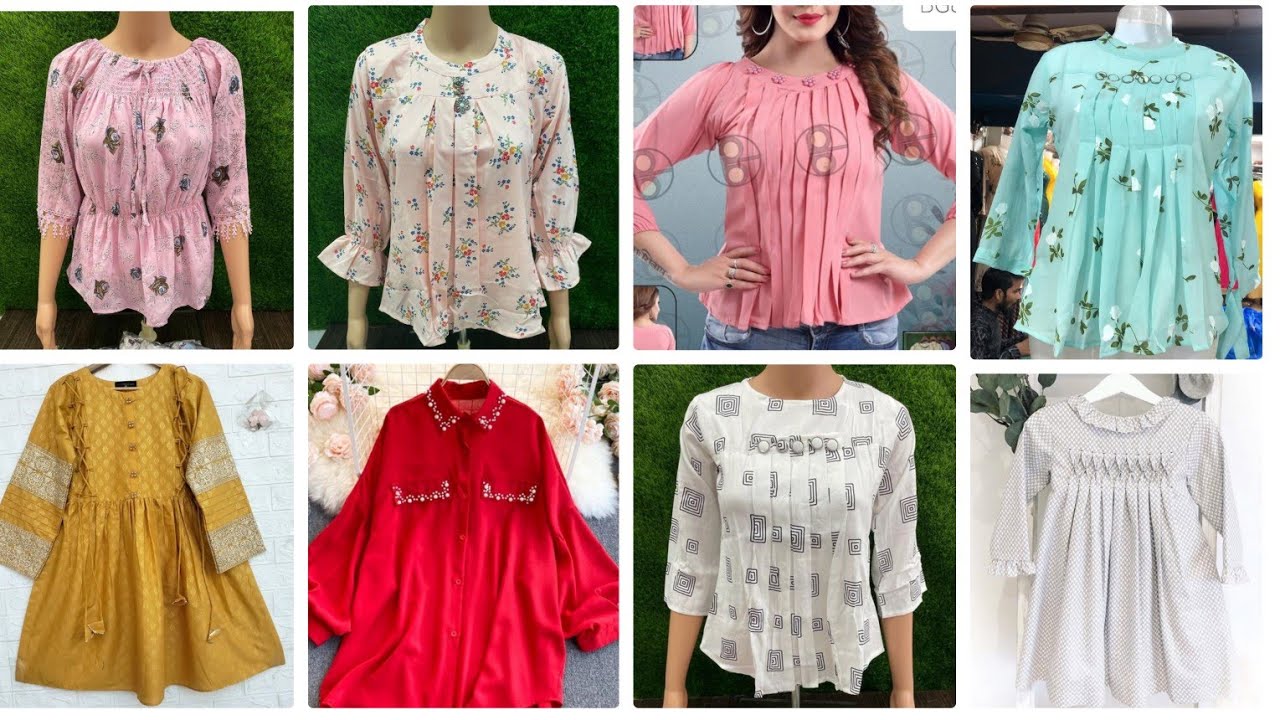 30+ short frock designs for girls! top designs for girls! ladies shirt designs.