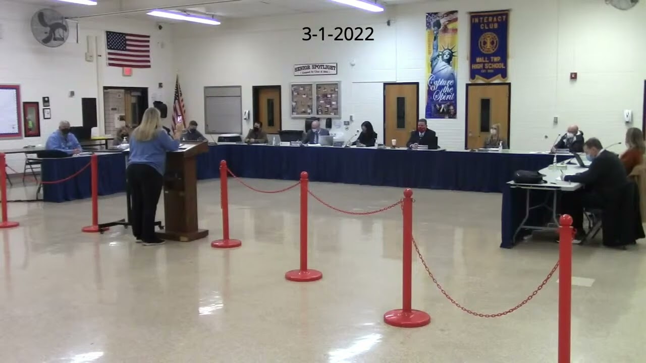 Wall Township Board of Education Special Meeting 3-1-2022