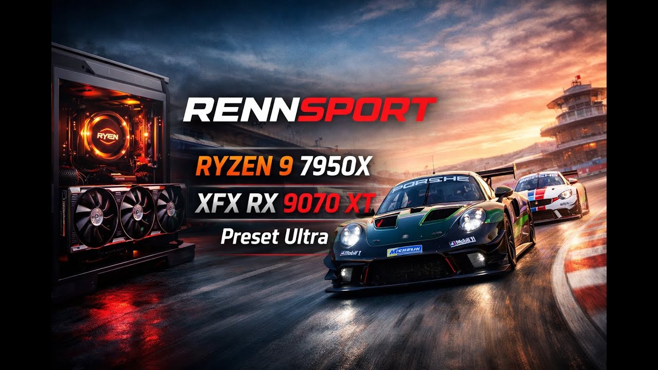 RENNSPORT - RYZEN 9 7950X - XFX RX 9070 XT - Preset Ultra