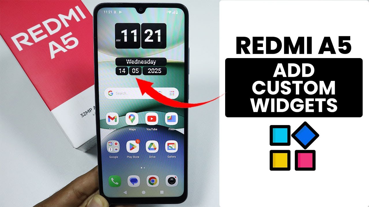 How to Add Custom Widgets on Home Screen in Redmi A5