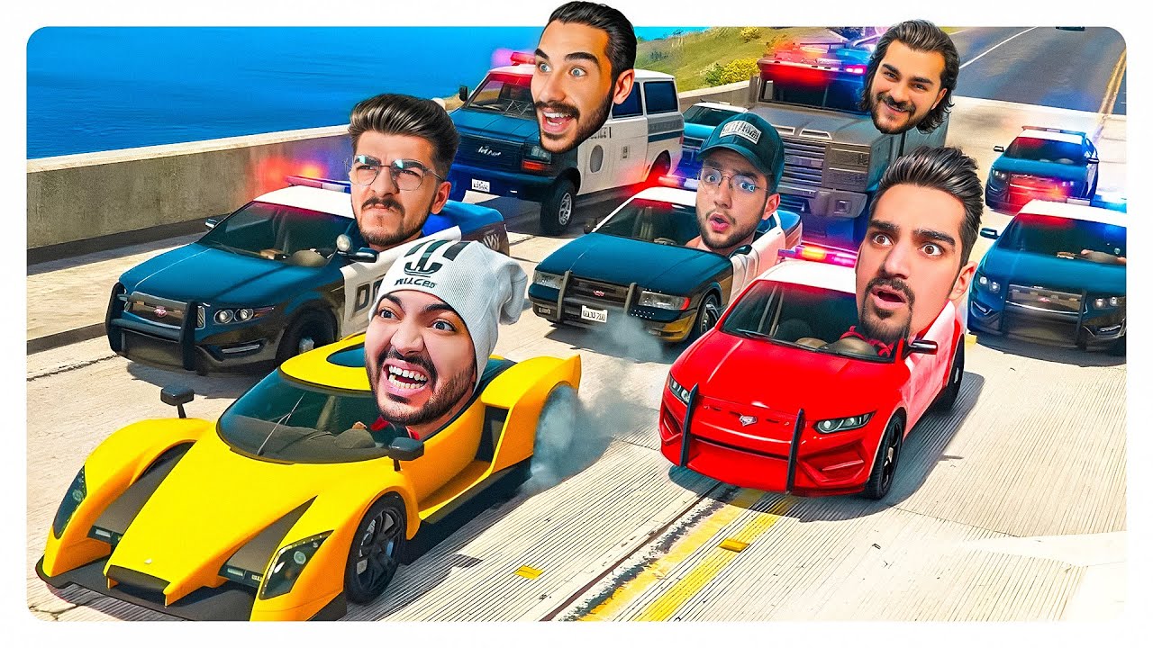 یک نفر دزد باقی همه پلیس 👮🏼‍♀️ l GTA V