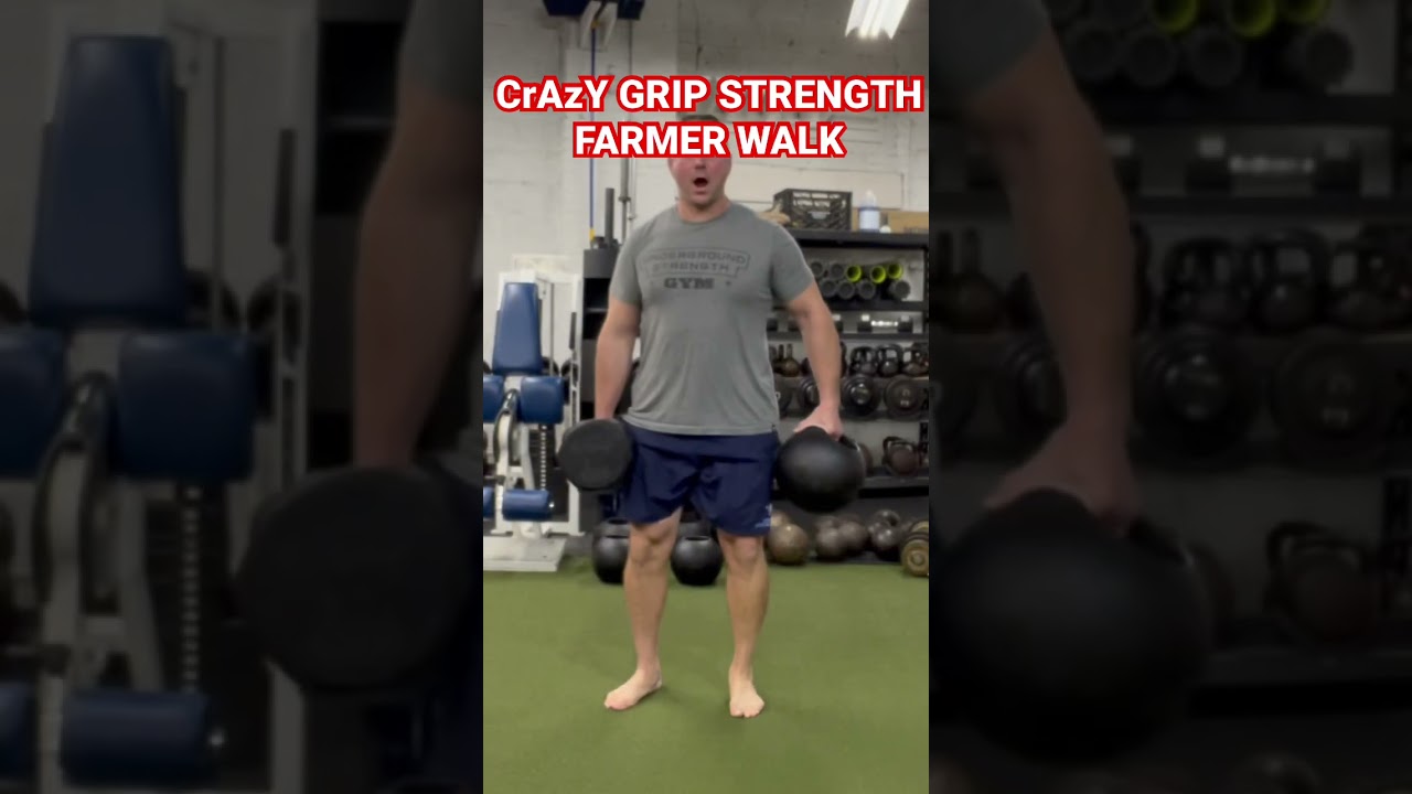 CrAzY Grip Strength Farmer Walk #shorts