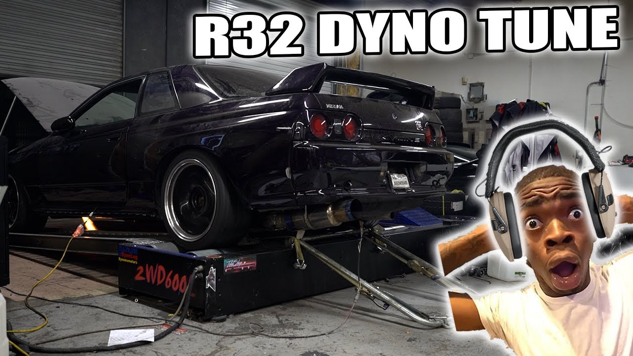 R32 GTR SINGLE TURBO DYNO TUNE!!