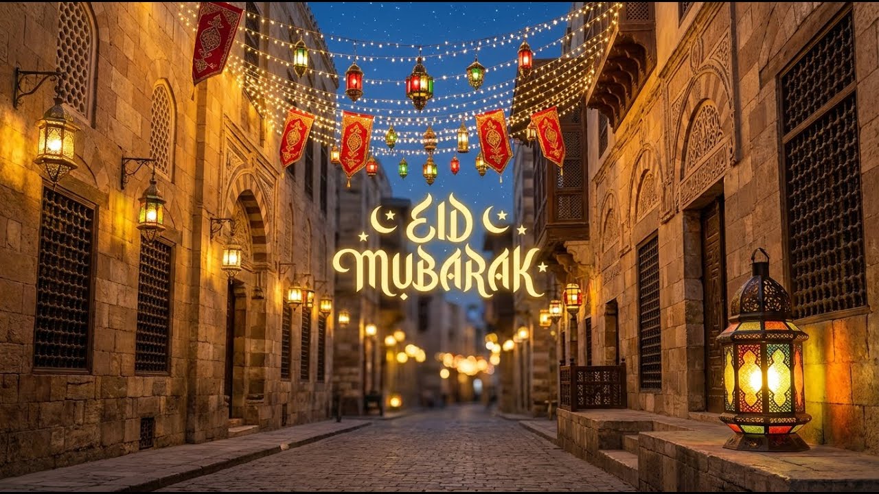 Eid Mubarak 2026 🌙 Calm & Beautiful Islamic Instrumental | Peaceful Eid al-Fitr Relaxation Music