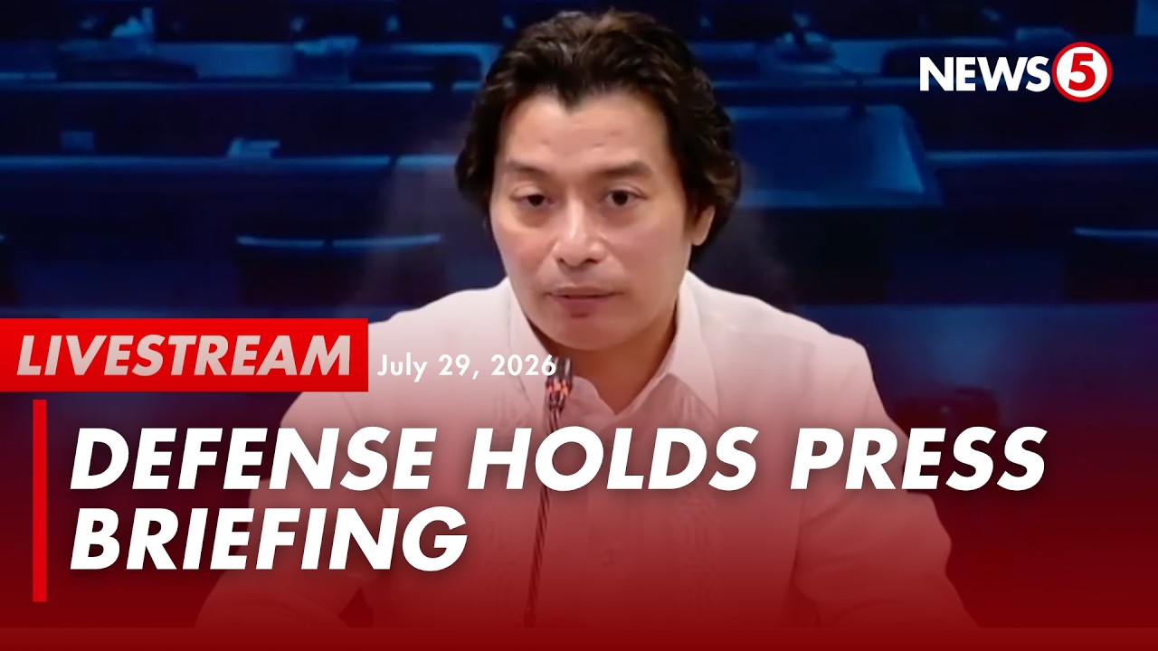 LIVE | Defense holds press briefing (July 29, 2026)