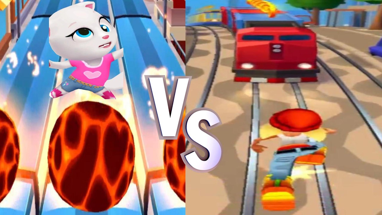 Subway Surfers vs Talking Tom Gold - Gameplay Walkthrough Mobile Game Android Ios Gaming All Levels