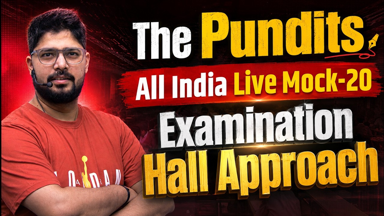 The Pundits All India Live Mock-20 || Mock Series For SSC & Railway Exam By Abhinav Rajput Sir
