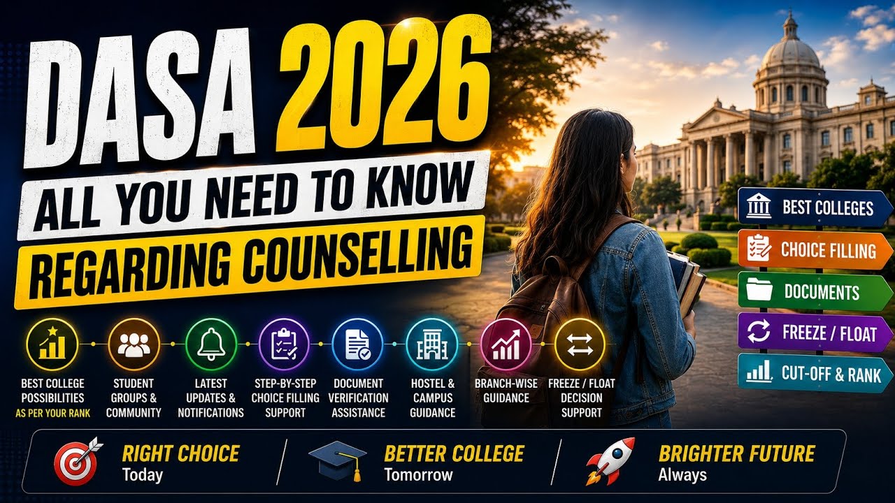 DASA 2026 Counselling | All You Need To Know Before Choice Filling 🔥