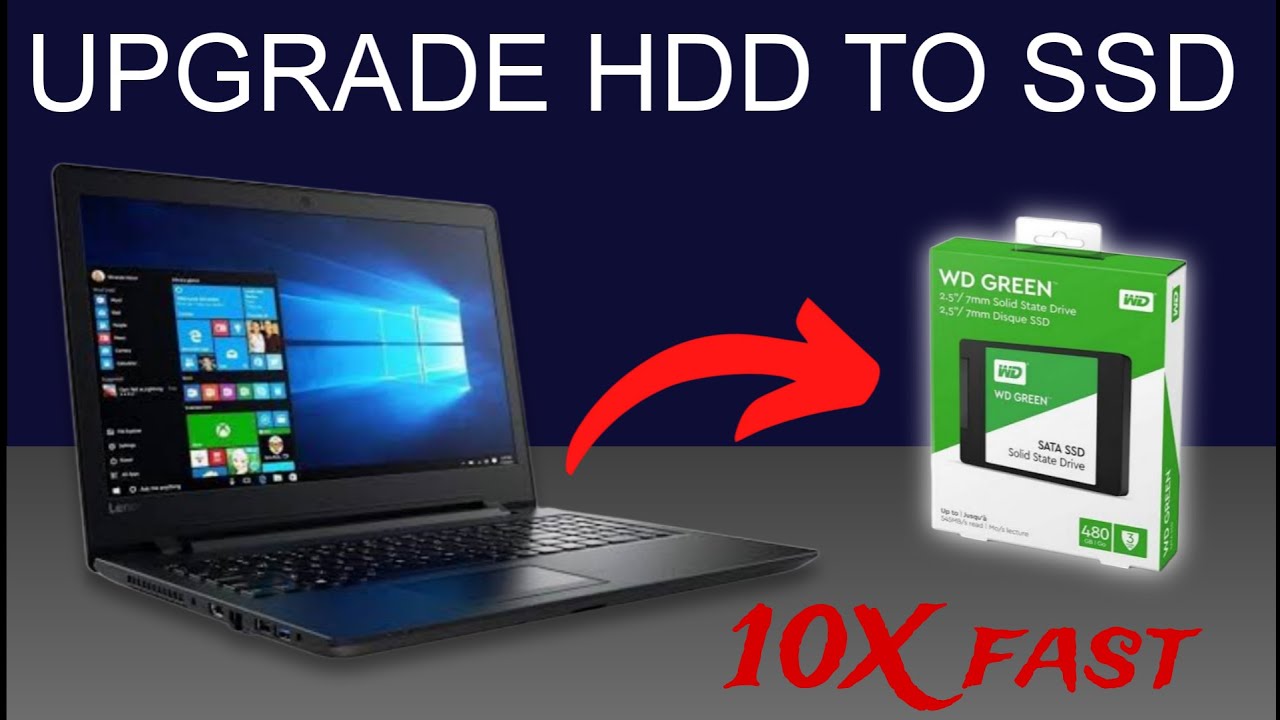 LENOVO IdeaPad 110 processing slow problem fix upgrade hard disk to SSD