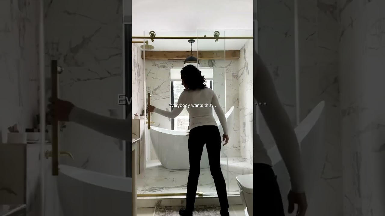 VIGO Elan Cass Aerodynamic Frameless Sliding Glass Shower Door