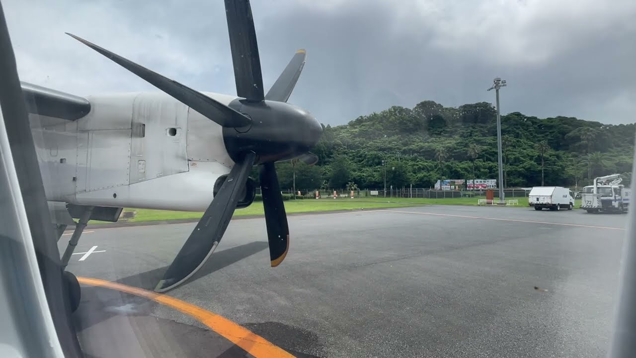 【HD】ノーカット離島フライト　オリエンタルエアブリッジ(ORC) 五島福江空港ー長崎空港 【OC74】 DHC-8-400 (Q400) 搭乗
